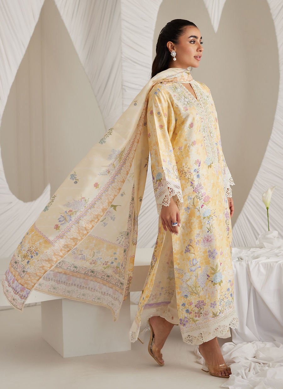 Gemma Lemon Shirt And Dupatta