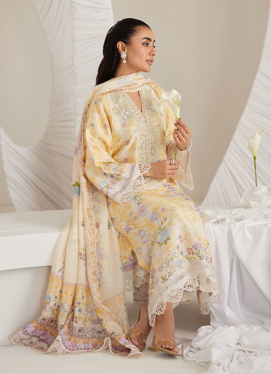 Gemma Lemon Shirt And Dupatta