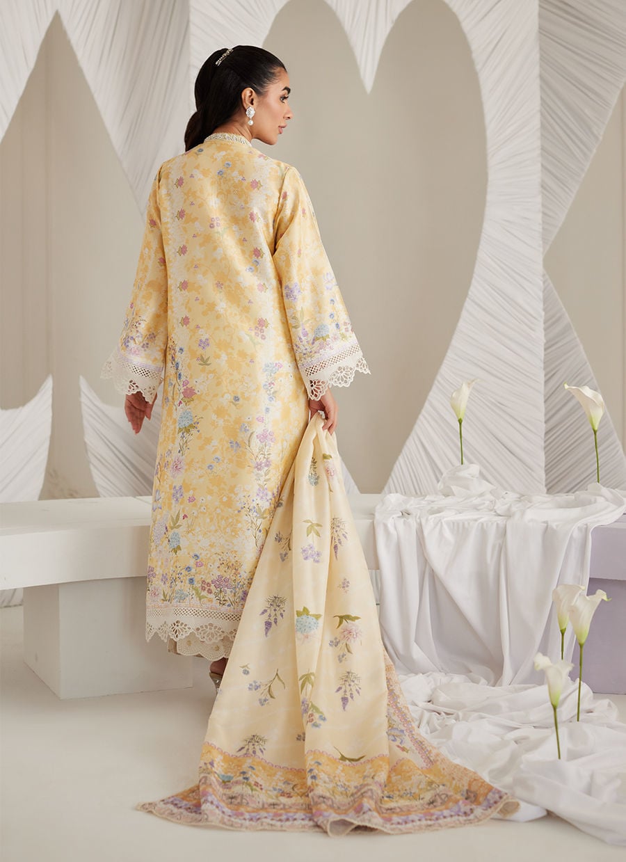 Gemma Lemon Shirt And Dupatta