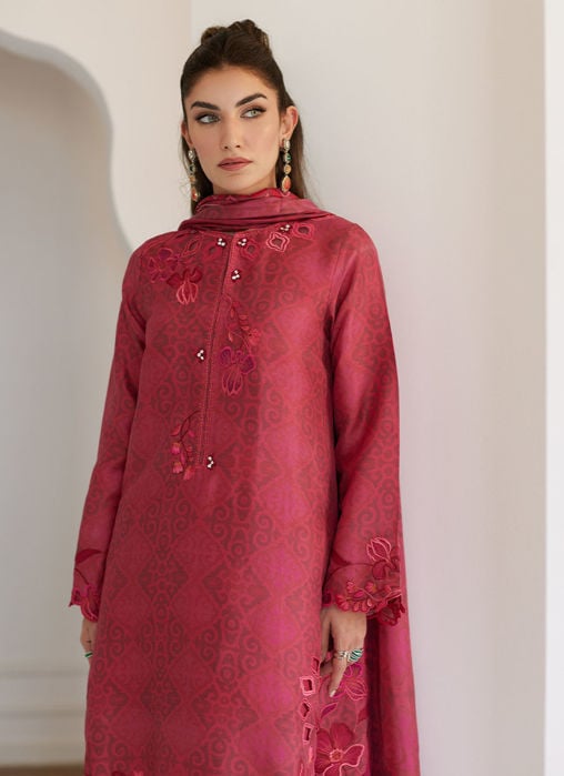 Oddie Pink Shirt And Dupatta