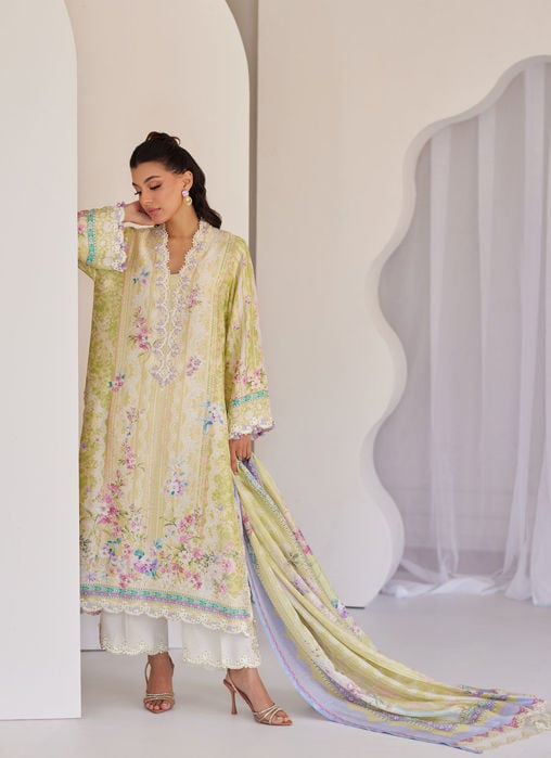 Lyma Lemon Shirt And Dupatta
