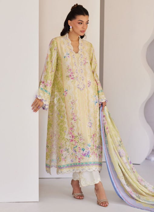 Lyma Lemon Shirt And Dupatta