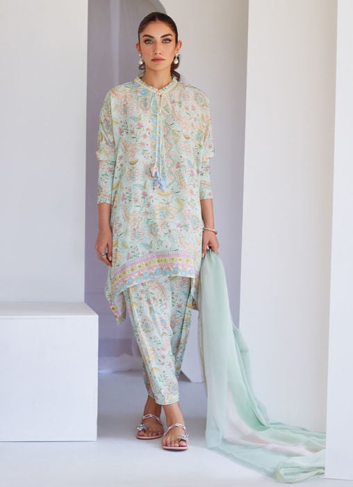 Izma Ombre Shirt And Dupatta