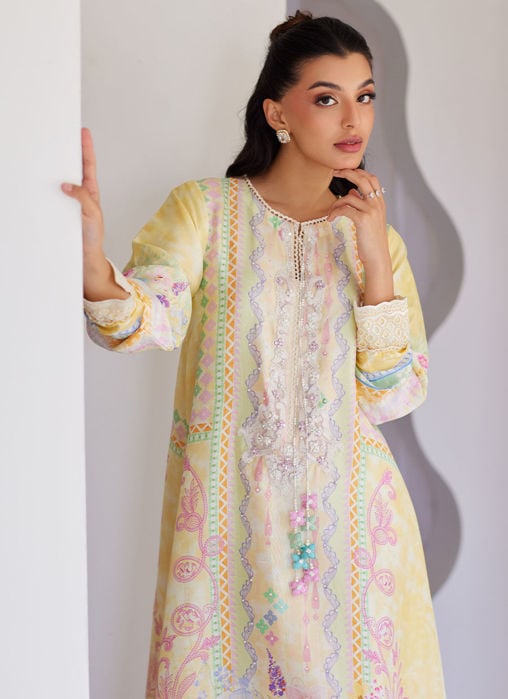 Sola Printed Raw Silk Shirt And Dupatta