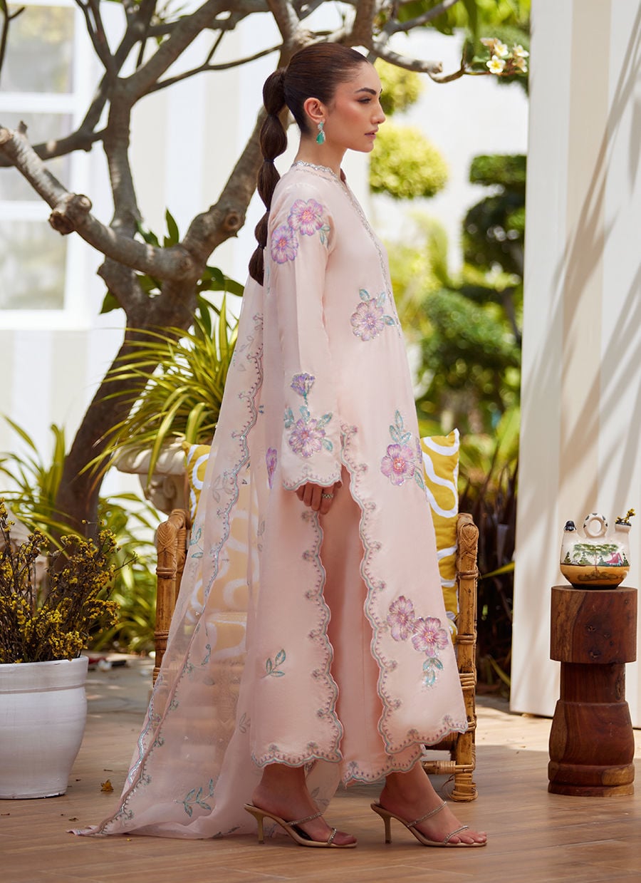 Vera Pink Shirt And Dupatta