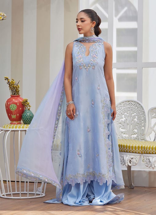 Delina Ivory Shirt And Dupatta