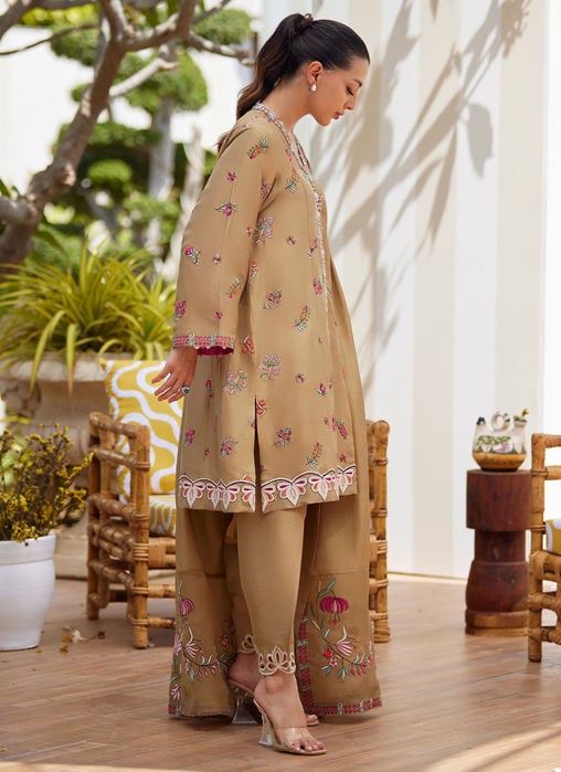 Amora Blush Shirt Loose Pants And Dupatta