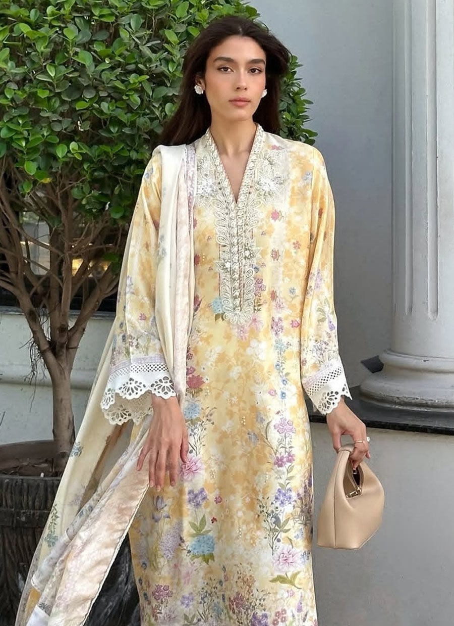 Gemma Lemon Shirt And Dupatta