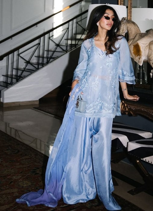 Ayda Sea Green Shirt And Dupatta