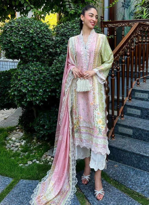 Sev Magenta Shirt And Dupatta