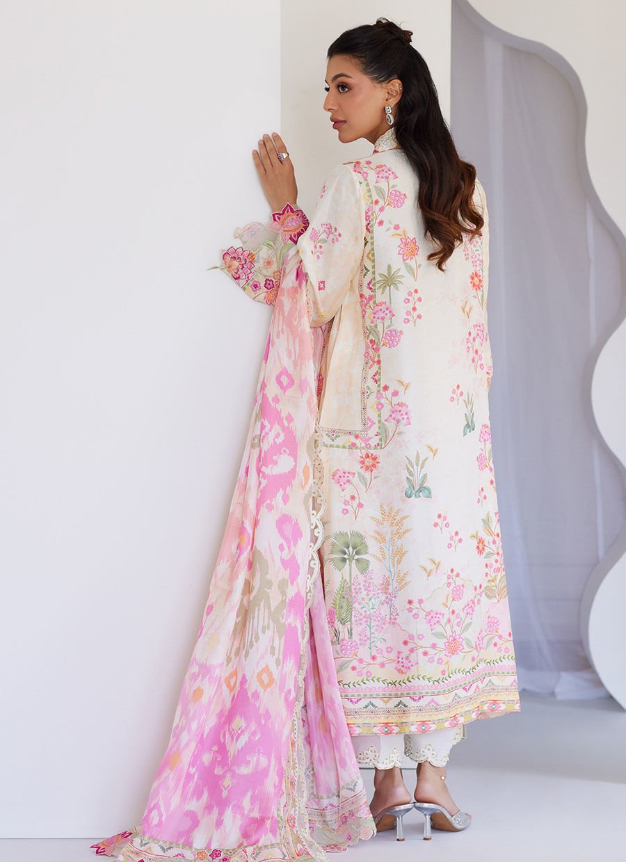 Faye Ivory Shirt And Dupatta