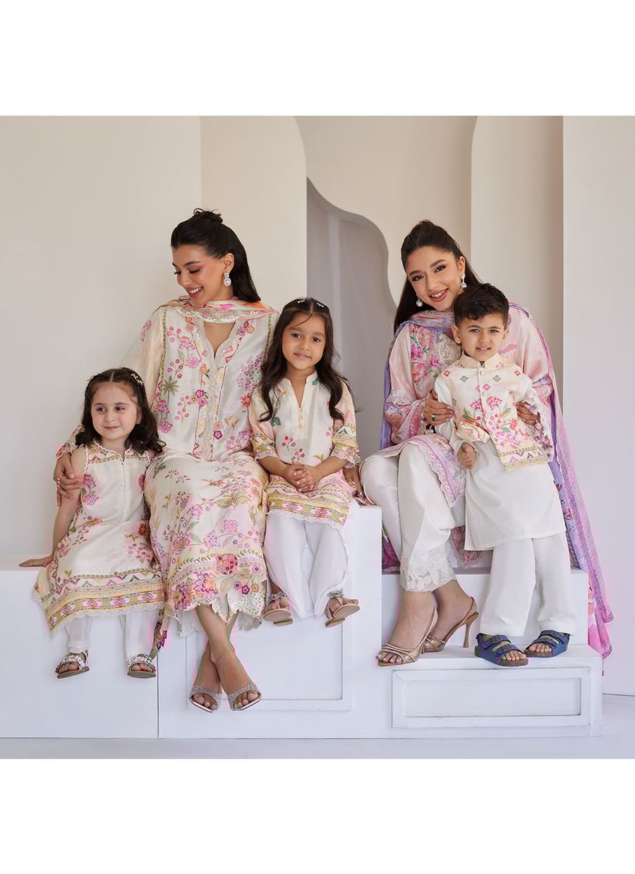 Faye Ivory Shirt And Dupatta