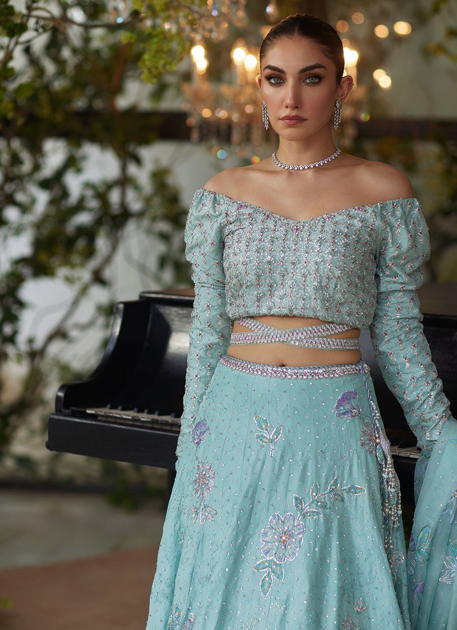 Mirabelle Aqua Lehnga Choli