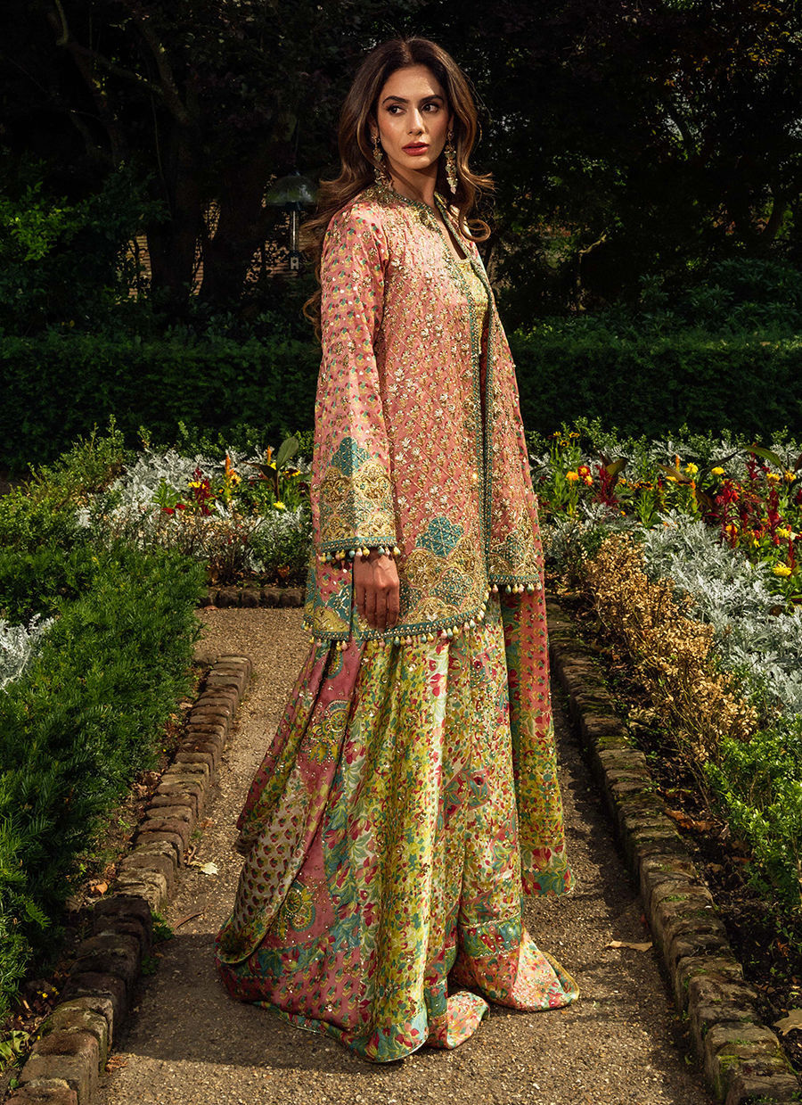 Shae Blockprinted Dhaka And Short Jacket