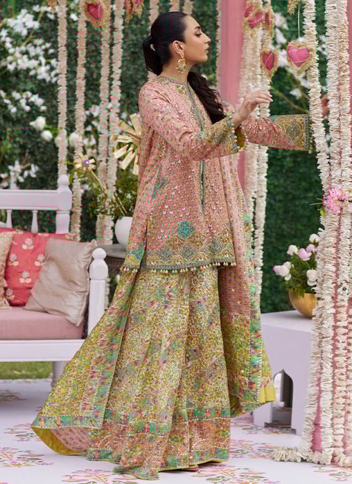 Nura Magenta Shirt And Dupatta