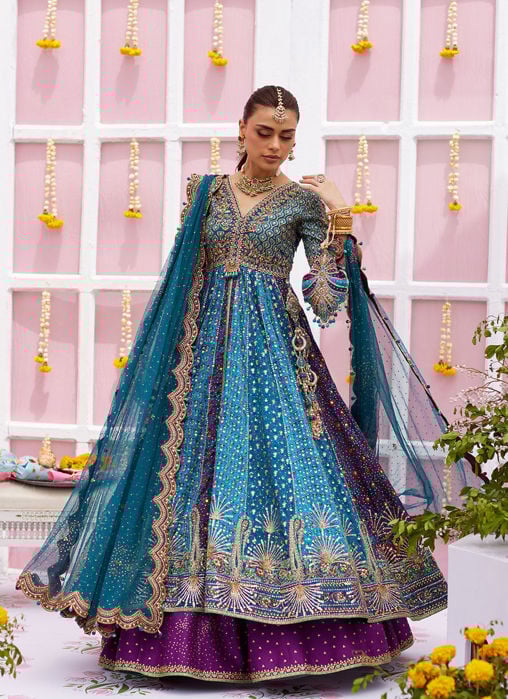 Ishana Teal Lehnga Choli