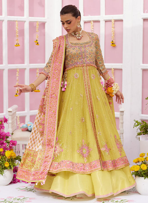Alvira Ivory Short Shirt And Lehnga