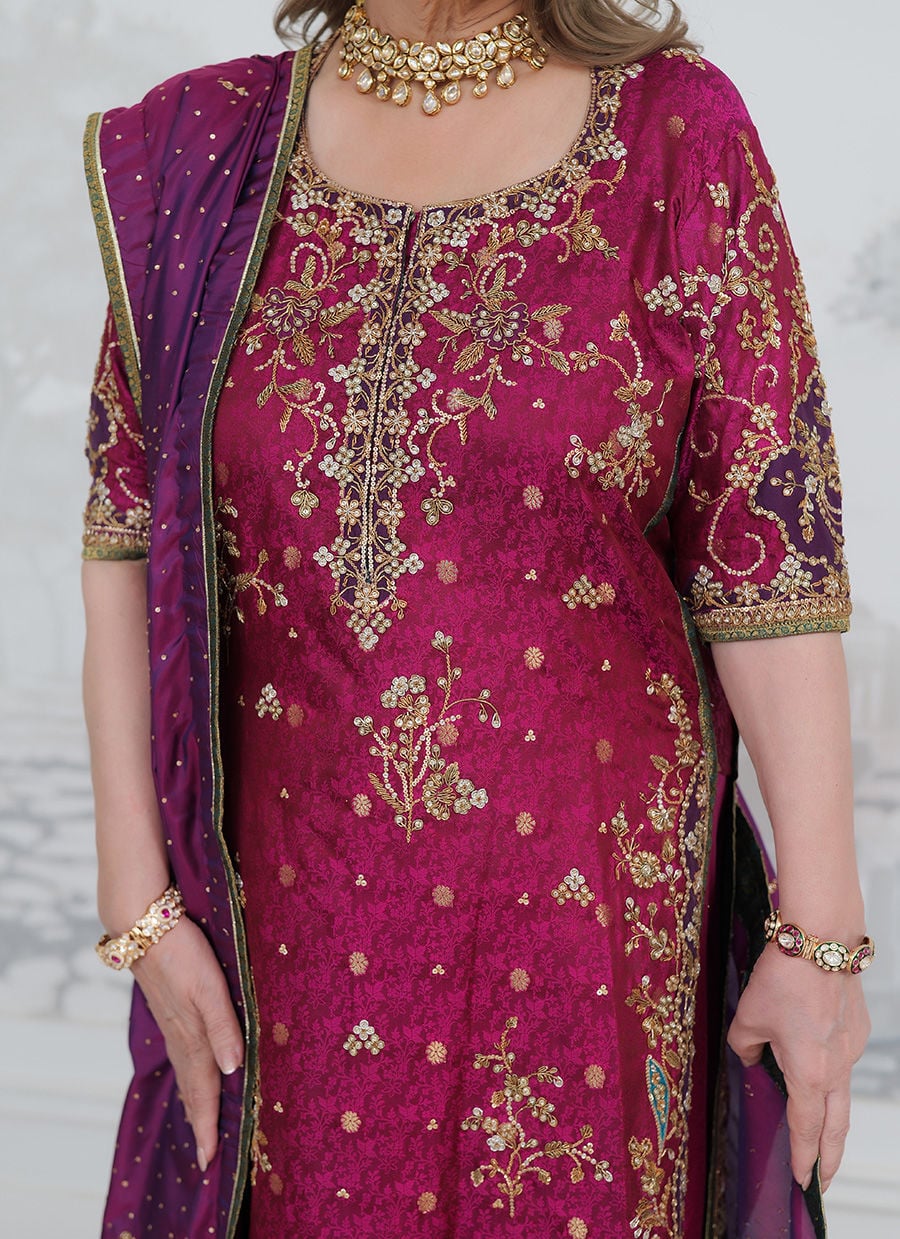 Bita Magenta Kurta
