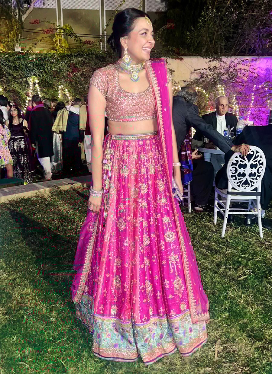 Parisa Hot Pink Lehenga Choli