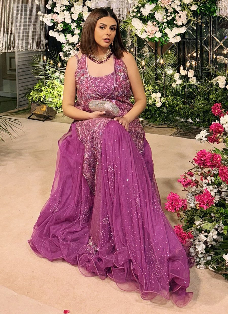 Hana Purple Front Open Jacket