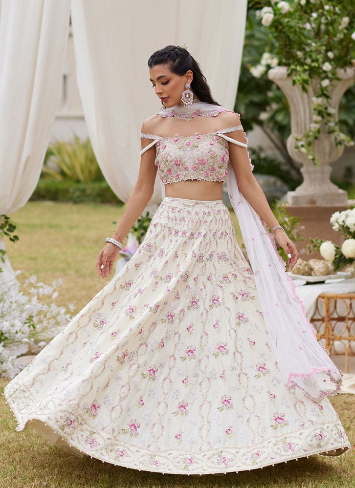 Kaya Ivory Lehnga Choli