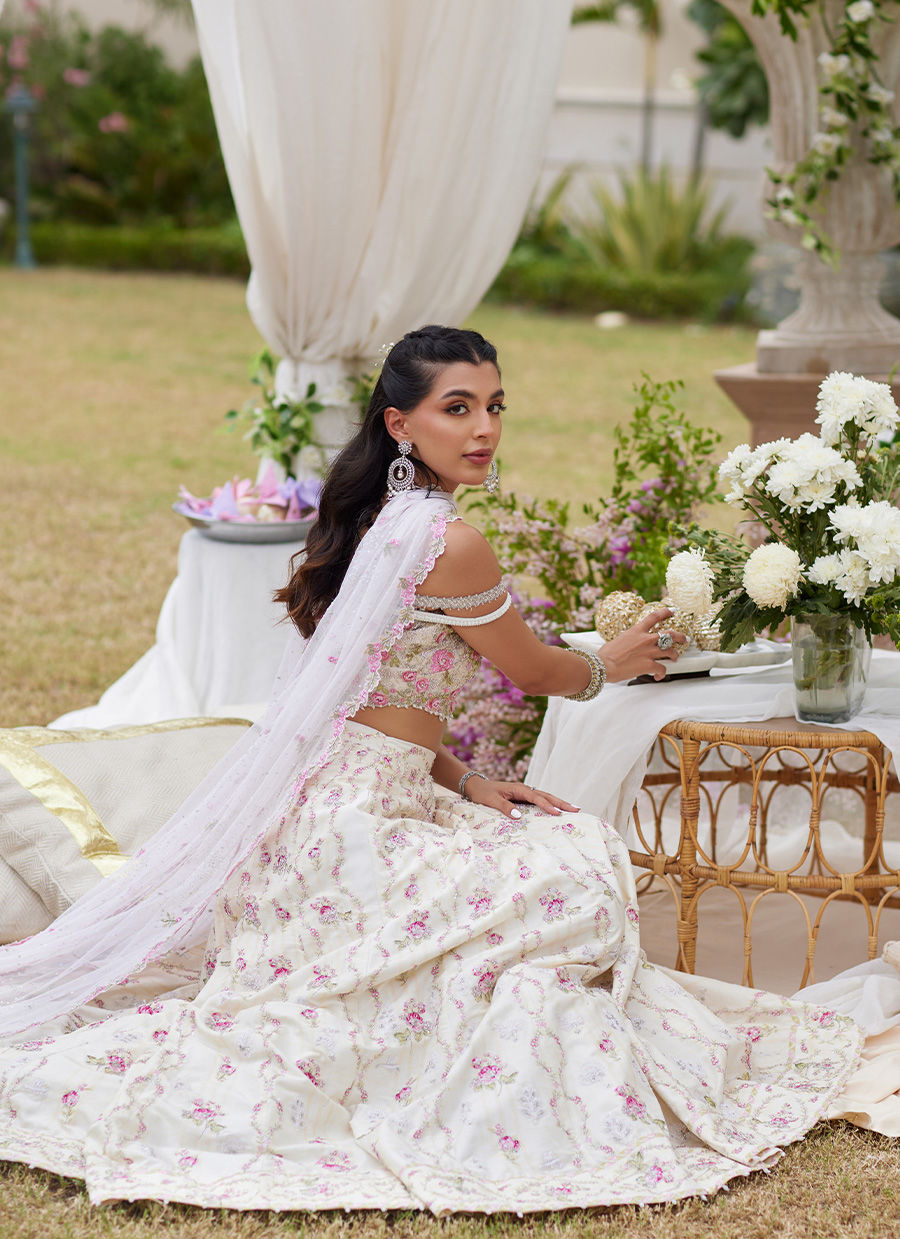 Kaya Ivory Lehnga Choli