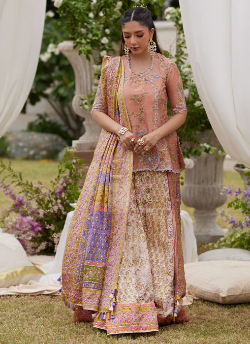 Viola Sage Green Shirt And Aqua Dupatta