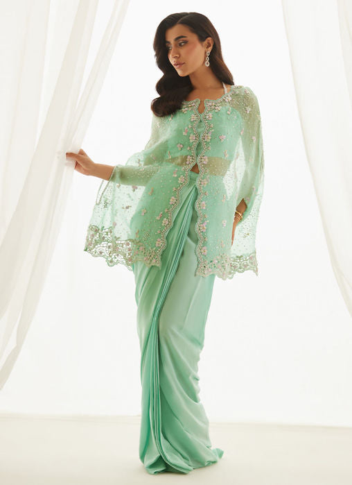 Leni Apple Green Shirt And Dupatta