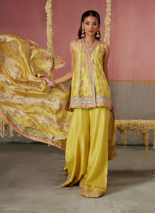 Arina Aqua Shirt And Dupatta