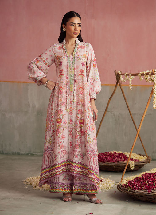 Vic Blush Shirt And Dupatta