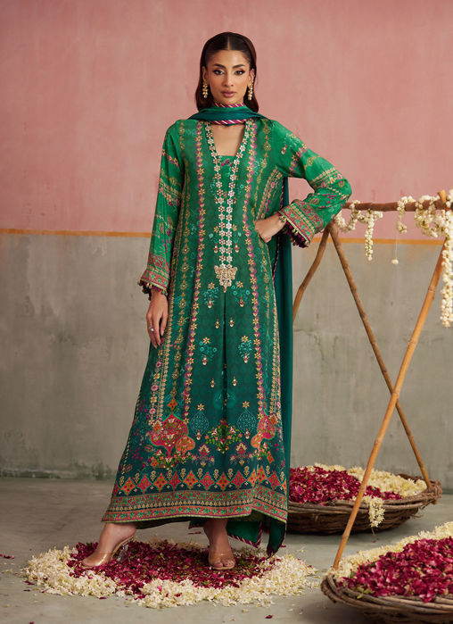 Inuki Maroon Shirt And Dupatta