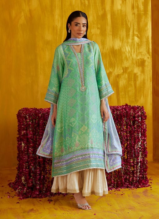 Vic Blush Shirt And Dupatta