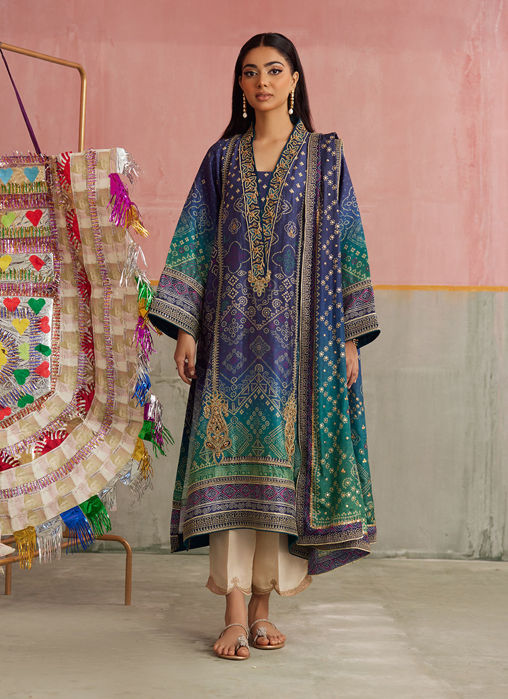Inuki Maroon Shirt And Dupatta