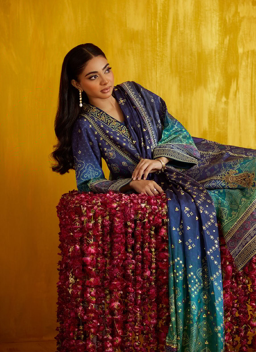 Catalina Ombre Shirt And Dupatta