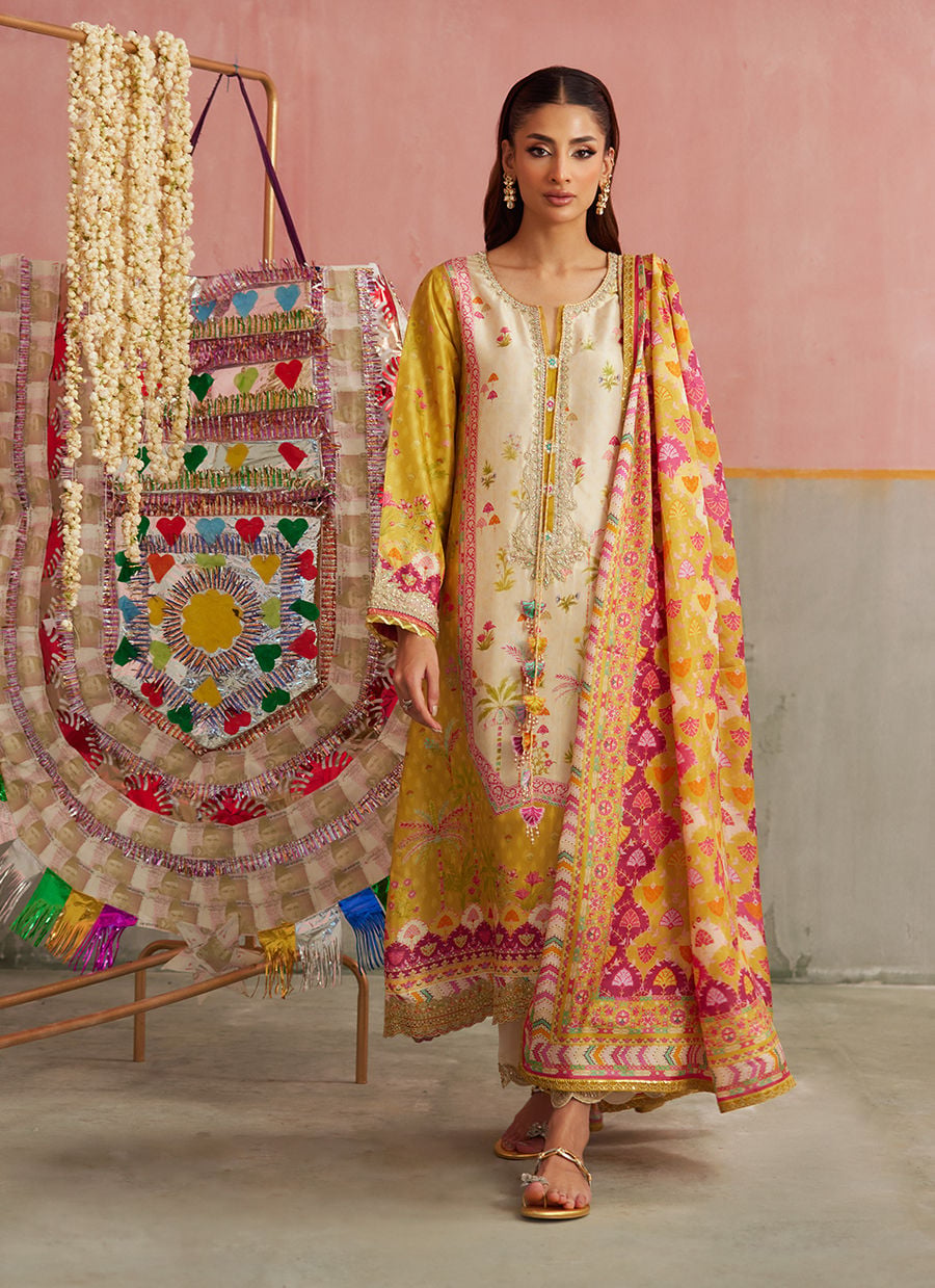 Arabella Kiwi Shirt And Dupatta