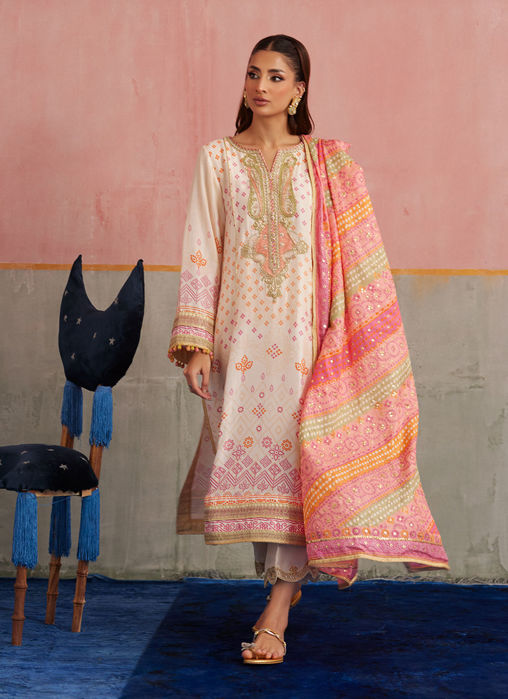 Inuki Maroon Shirt And Dupatta