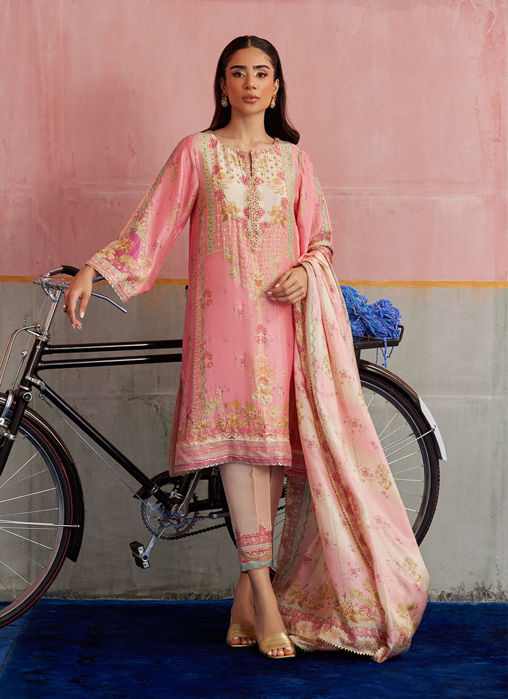Juni Aqua Shirt And Dupatta