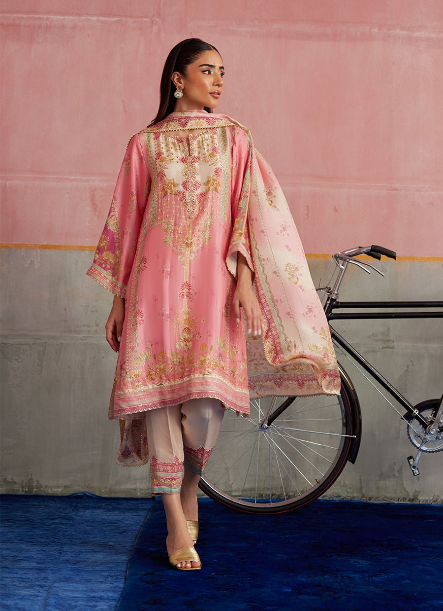 Vic Blush Shirt And Dupatta