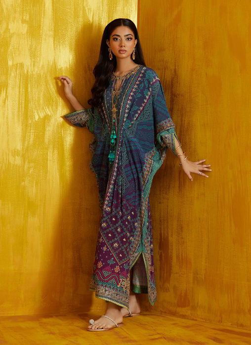 Selin Crimson Shirt And Dupatta