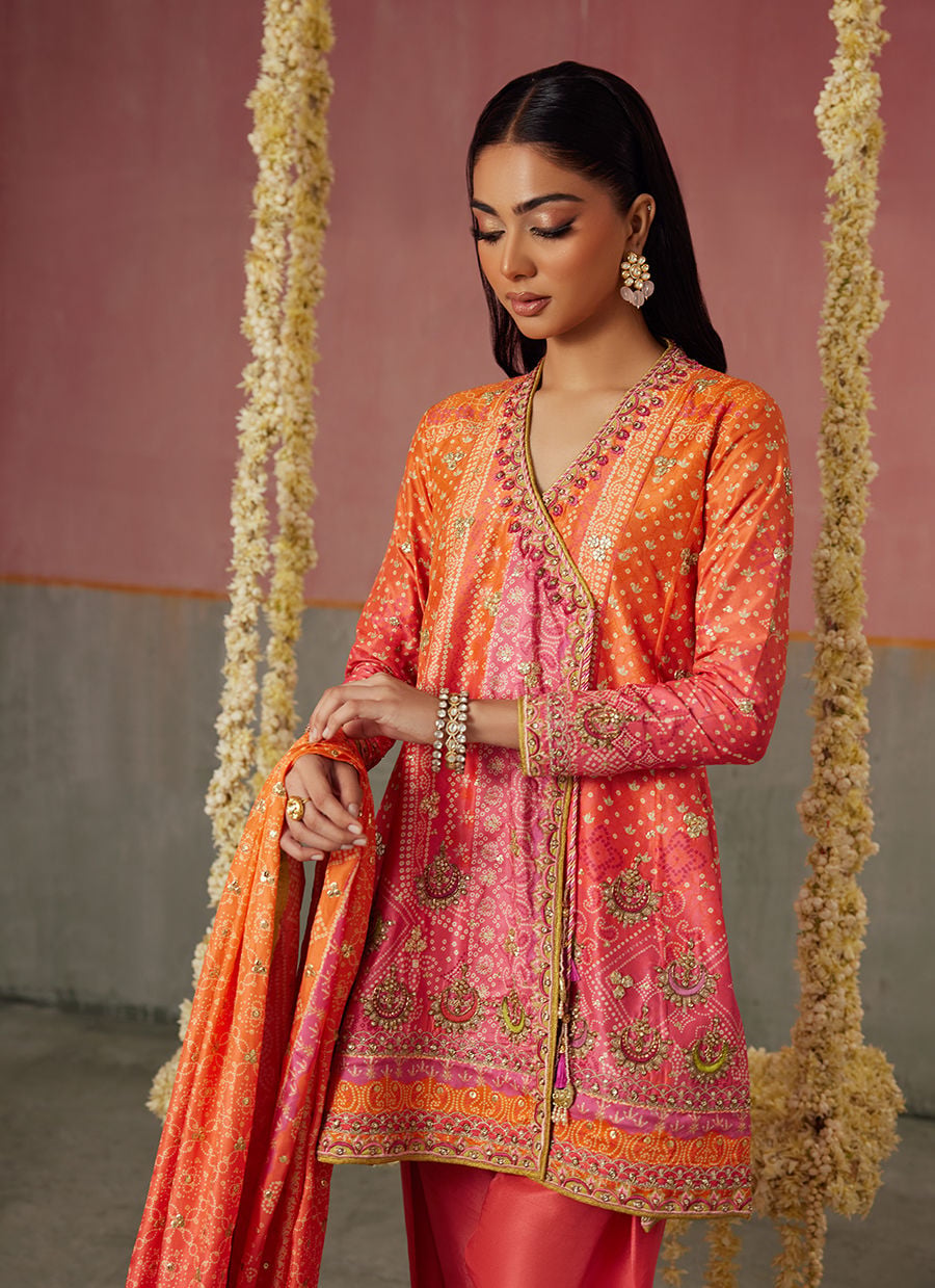 Ananya Ombre Shirt And Dupatta