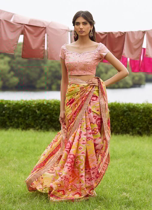 Anarkali Apricot Kalidaar And Dupatta