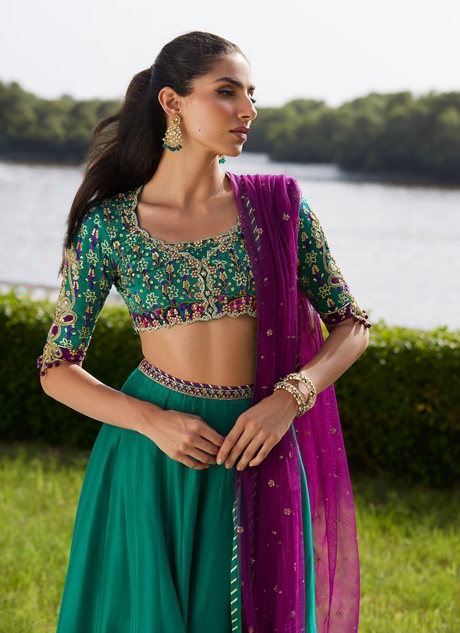 Amaranth Lehnga Choli