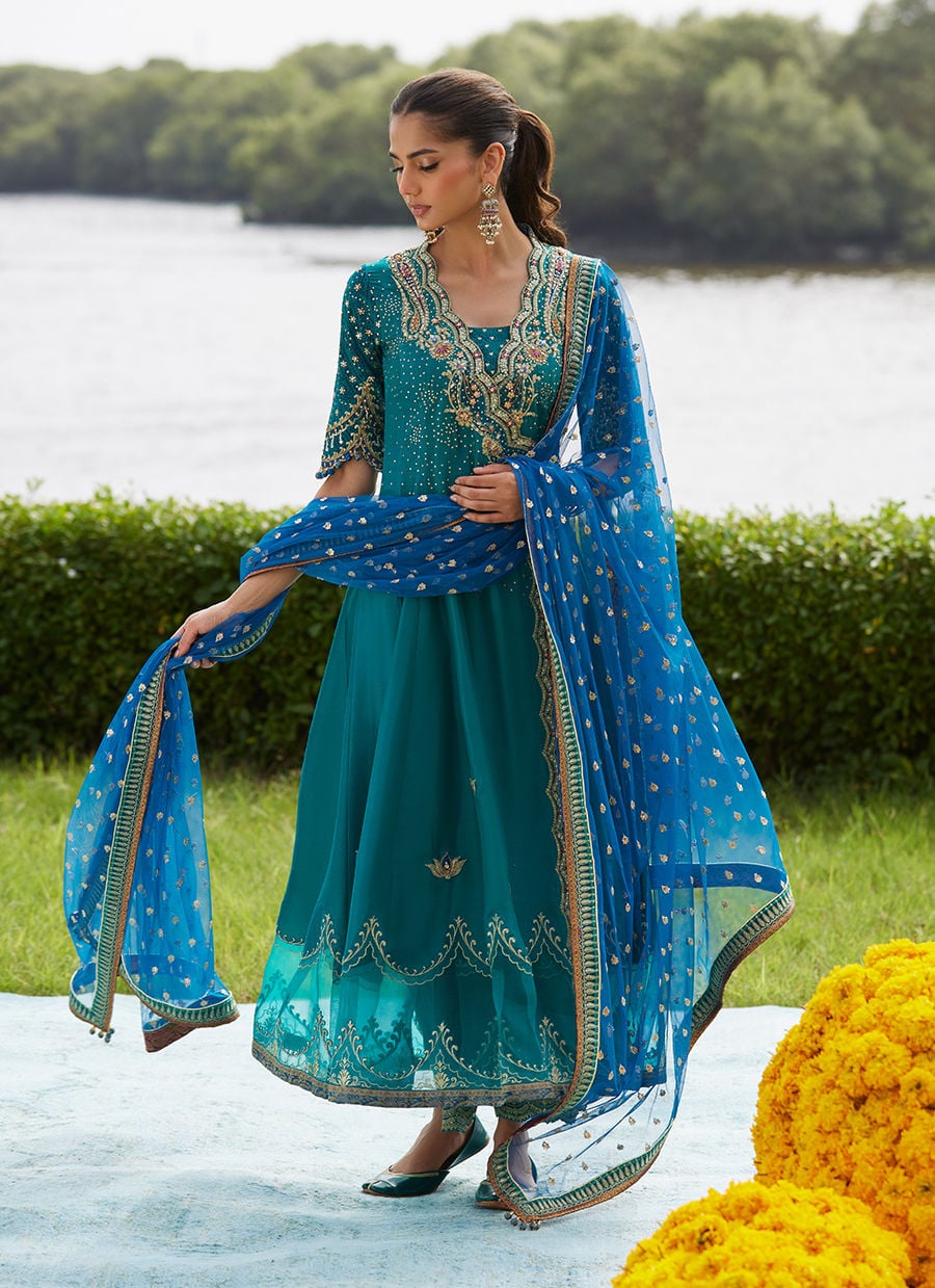 Empress Emerald Kalidaar And Dupatta
