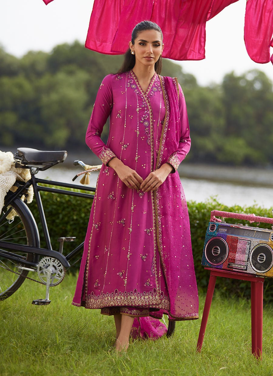 Mirage Magenta Shirt And Dupatta