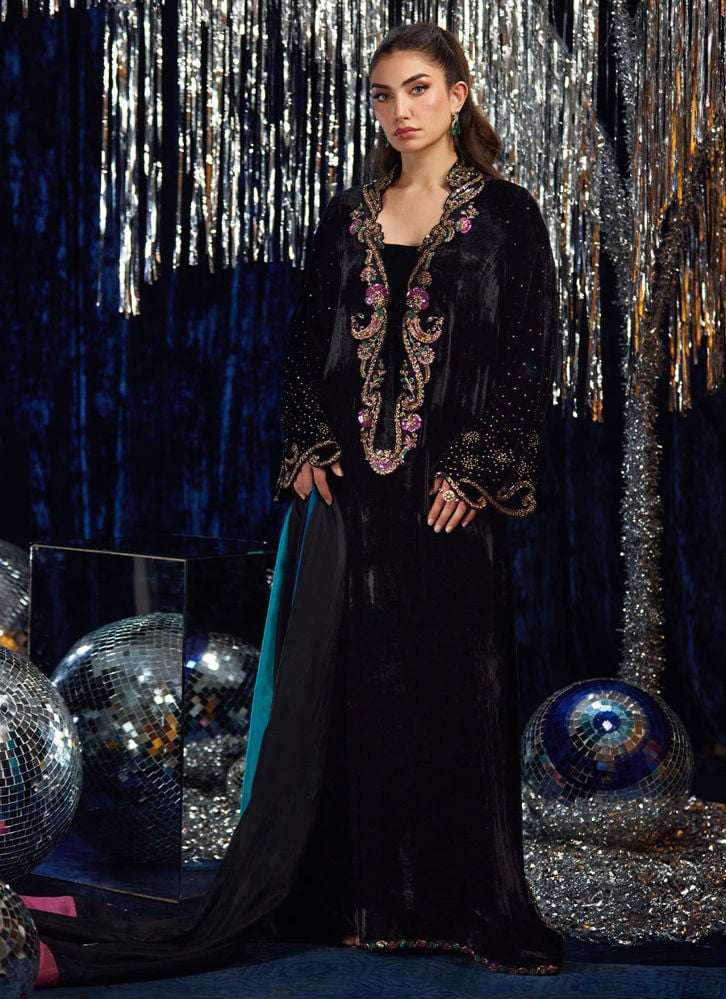 Nori Black Kaftan