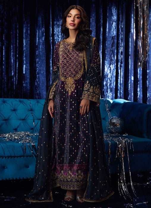 Ansy Aqua Shirt And Dupatta