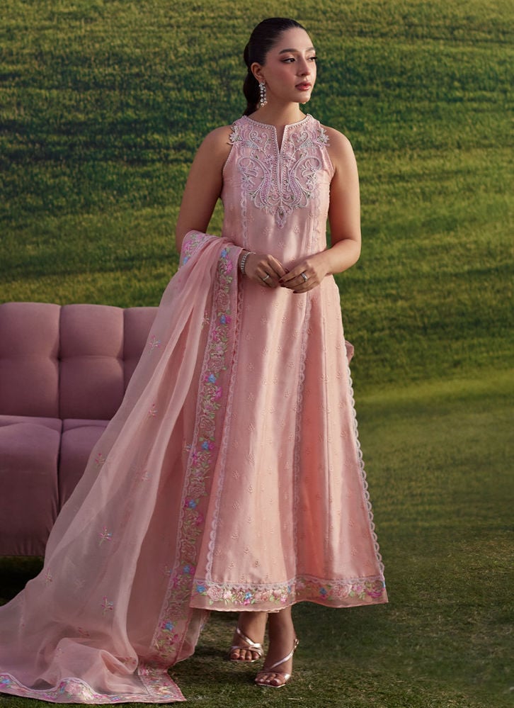 Rosé Reverie Shirt And Dupatta