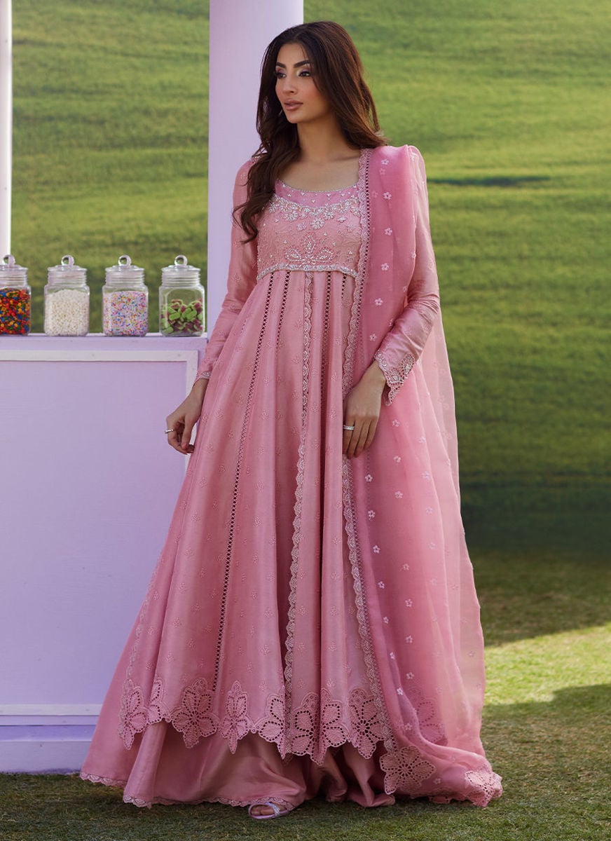Elara Rose Kalidaar With Dupatta
