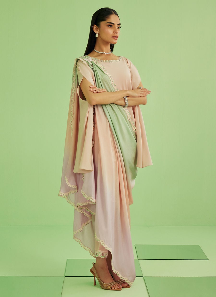 Nera Shirt  Pants And Drape Dupatta