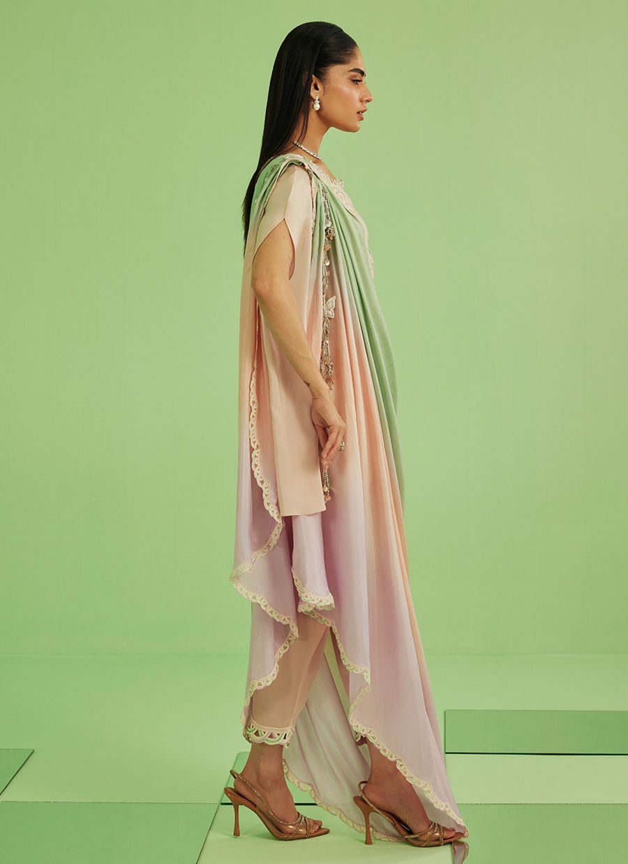 Nera Shirt  Pants And Drape Dupatta